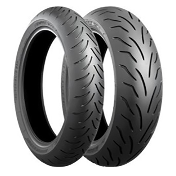 Pneu arrière Bridgestone Battlax SC 120/70-14 55P TL - vue 2