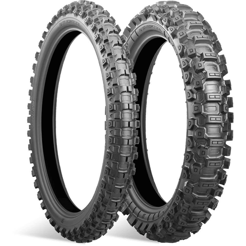 Pneu Bridgestone Battlecross X31 110/90-19 62M TT NHS - vue 2