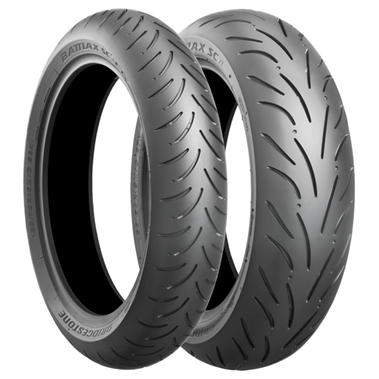 Pneu arrière Bridgestone 140/70-14 68S TL SC R - vue 3