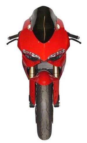 Bulle Fabbri pour Ducati 1199 Panigale Double Courbure Bleue