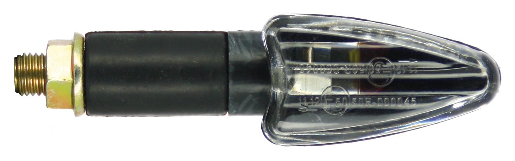 Paire de mini clignotants Triangle long look carbone Sifam - vue 2
