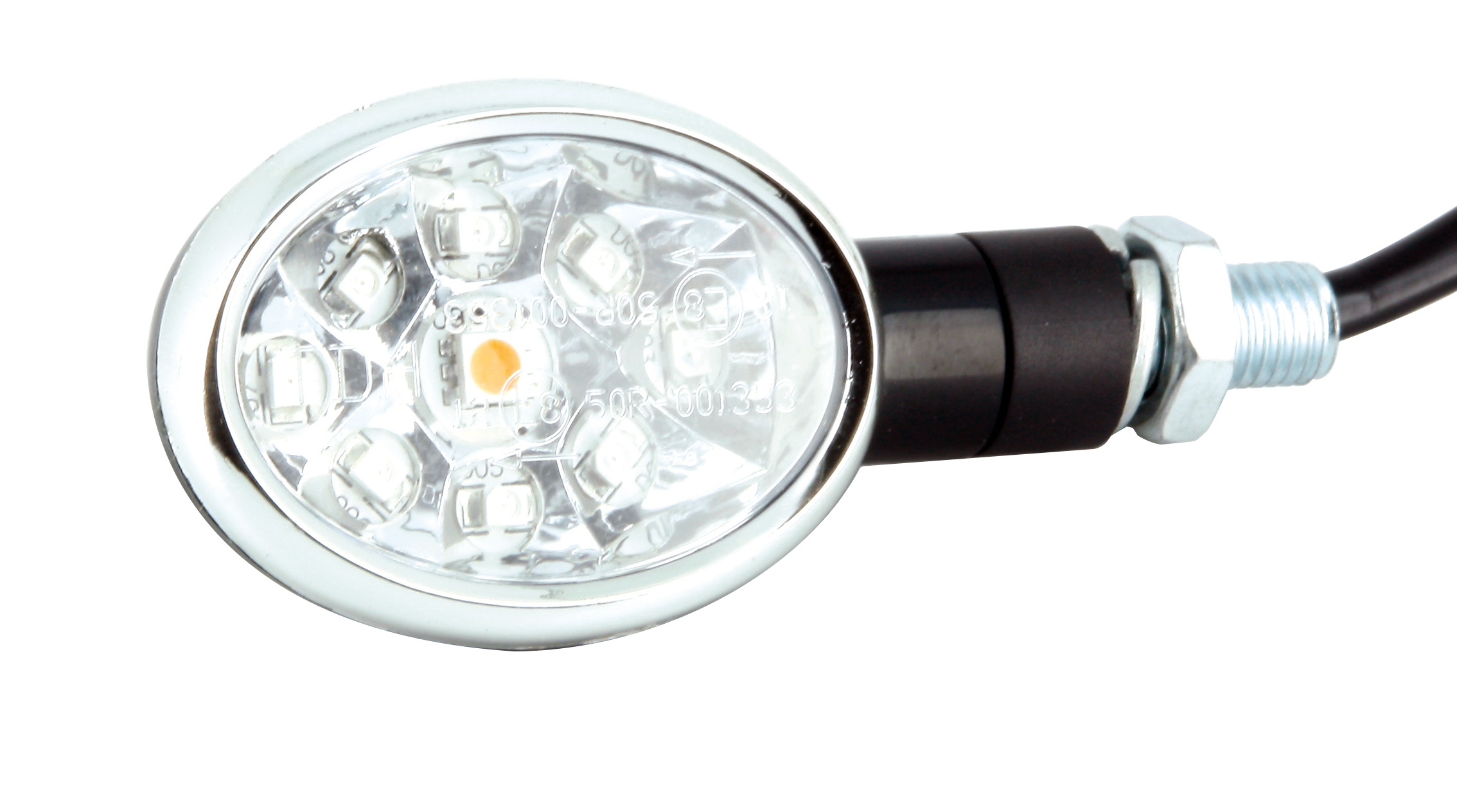 Paire de mini clignotants LED ovale Sifam noir - vue 2