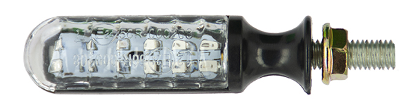 Paire de clignotants LED séquentiels universels Sifam - Noir cabochon translucide - vue 2