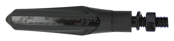 Paire de clignotants universels séquentiels à LEDs Sifam noir cabochon fumé - vue 2