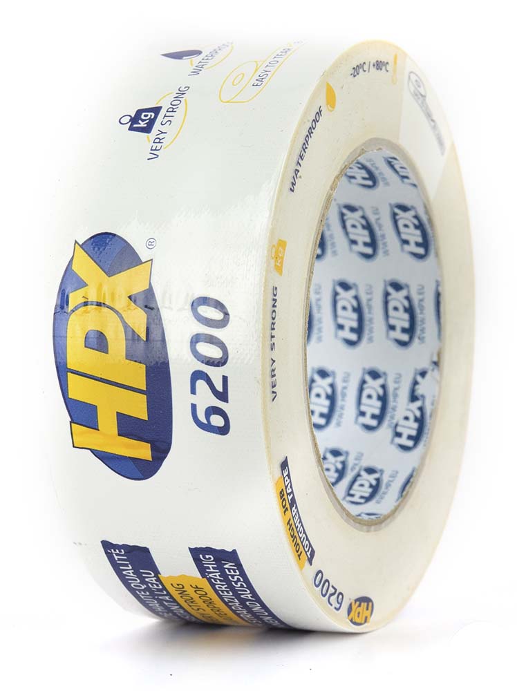 Ruban toile adhésif HPX blanc 48mm x 25m - vue 2