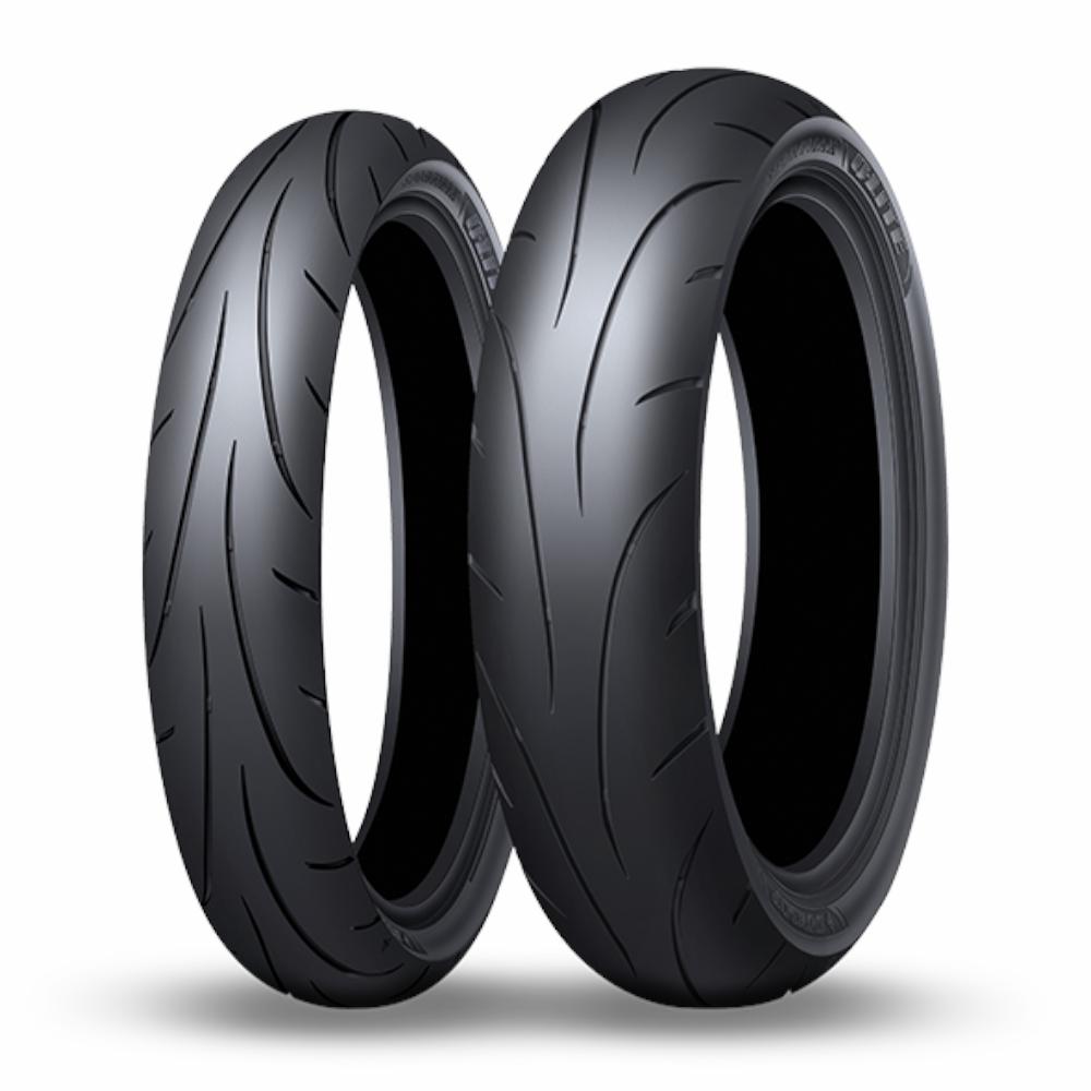 Pneu arrière Dunlop Sportmax Q-Lite 80/90-17 50S TL - vue 2