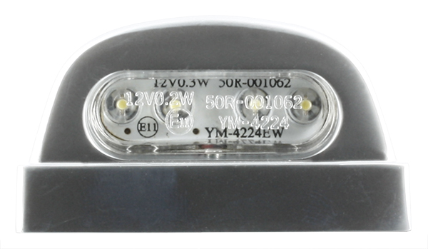 Éclairage de plaque LED Sifam acier entraxe 45 mm 4 LED - vue 2