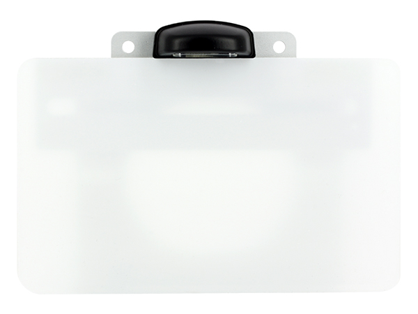 Éclairage de plaque LED noir Sifam entraxe 45 mm 4 LEDs acier - vue 2