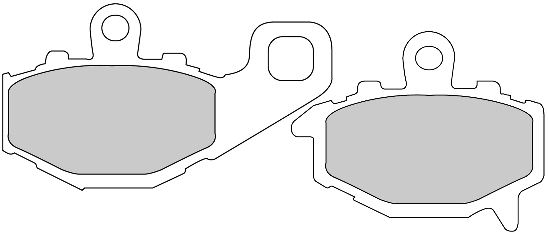 Plaquette de frein Ferodo Métal fritté Sinter Grip Road R90 - vue 2