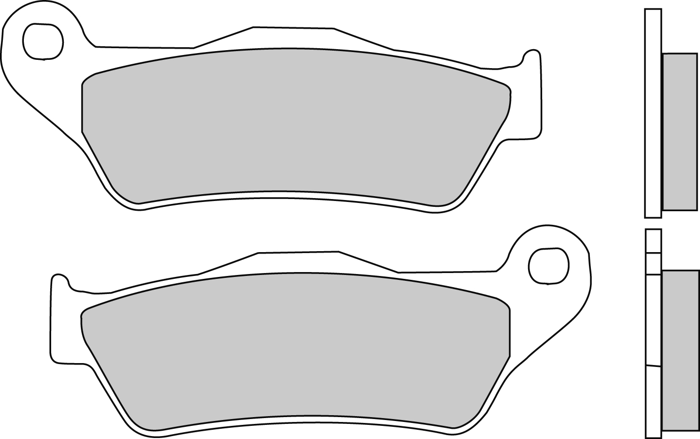 Plaquette de frein Ferodo Métal fritté Sinter Grip Road R90 - vue 2