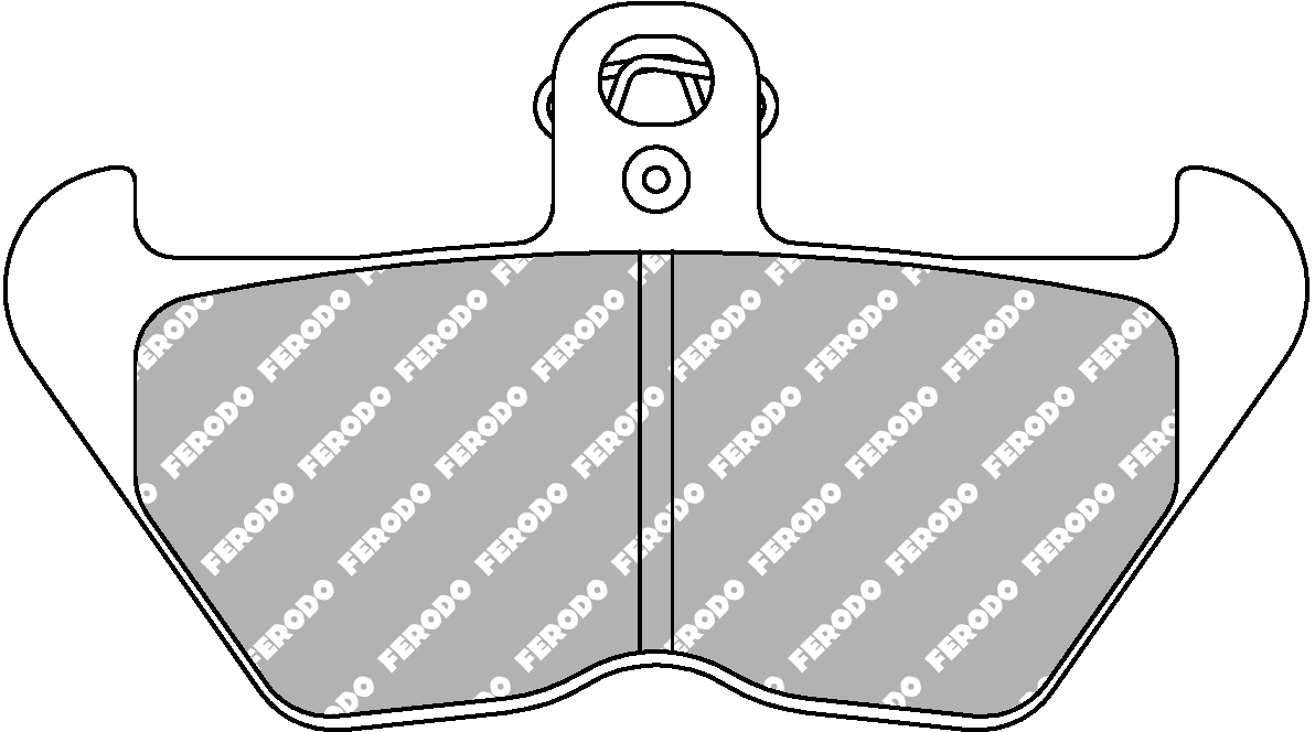 Plaquette de frein avant Ferodo Métal fritté Sinter Grip Road R90 - vue 2
