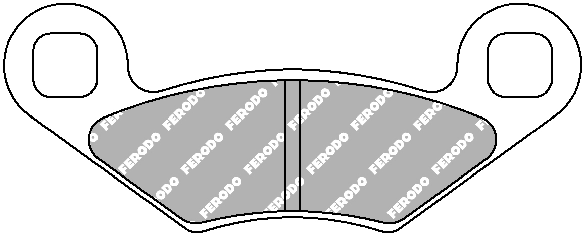 Plaquette de frein Ferodo Métal fritté Sinter Grip Off Road R90 - vue 2