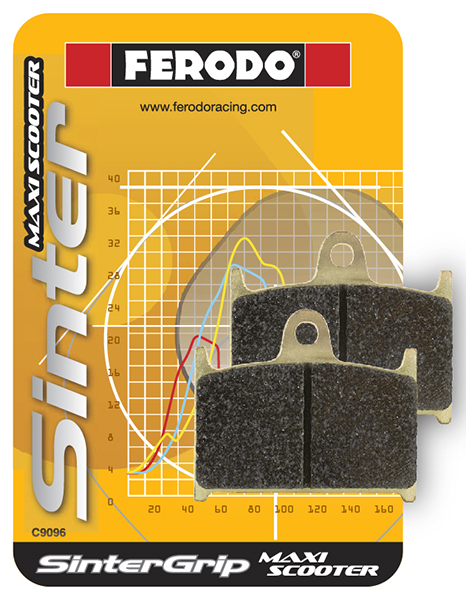 Plaquette de frein avant Ferodo Métal fritté Sinter Grip Maxi Scooter R90 - vue 3