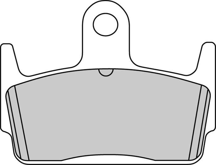 Plaquette de frein Ferodo Semi-Métal Argento Route R90 - vue 2