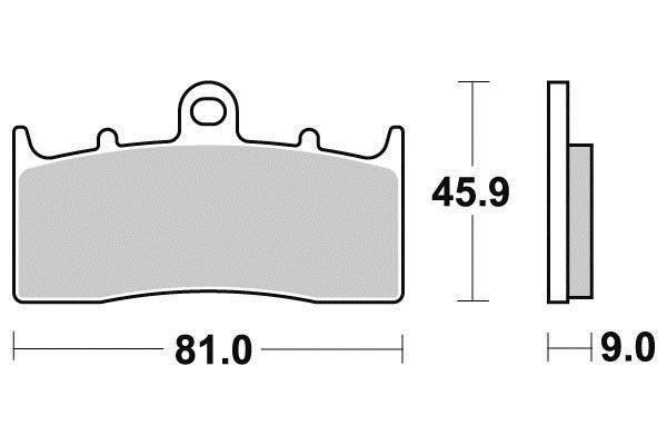 Plaquette de frein métal fritté Ferodo Sinter Grip Road R90 - vue 2