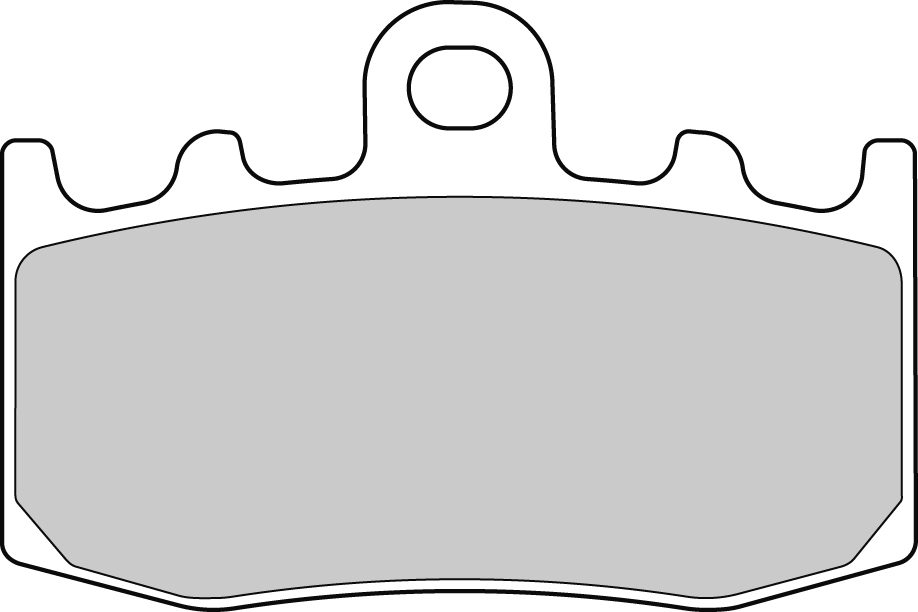 Plaquette de frein Ferodo Métal fritté Sinter Grip Road R90 - vue 2