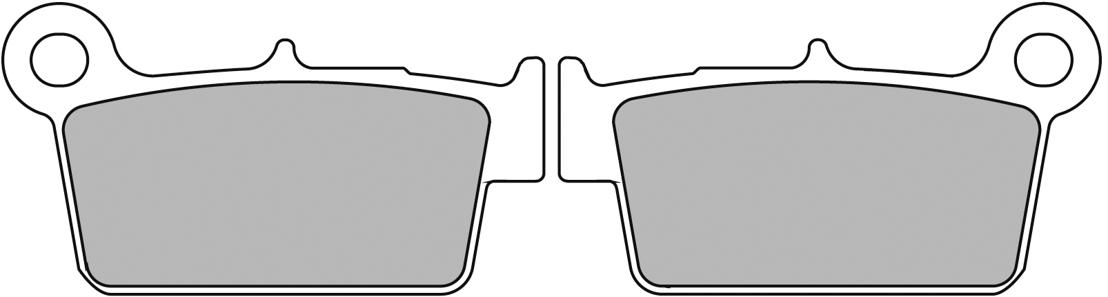 Plaquette de frein Ferodo Métal fritté Sinter Grip Off Road R90 - vue 2