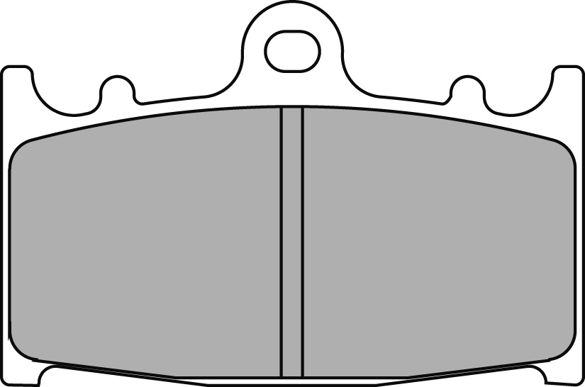 Plaquette de frein Ferodo Métal fritté Sinter Grip Road R90 - vue 2