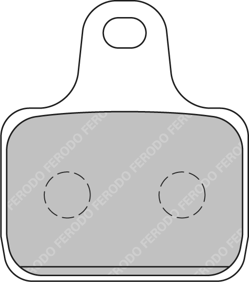 Plaquette de frein Ferodo Métal fritté Sinter Grip Race R90 - vue 2