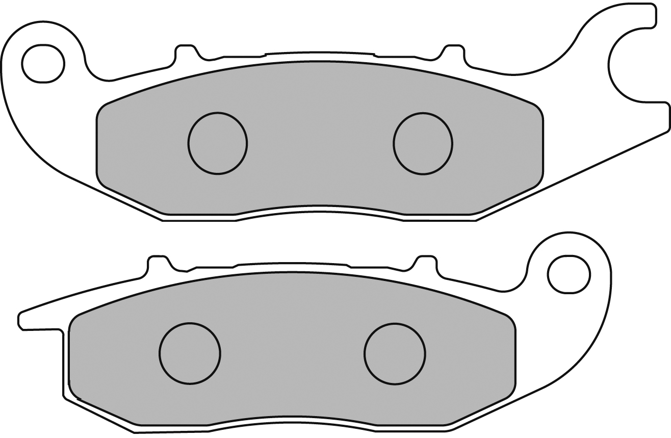 Plaquette de frein semi-métal Eco-Friction route Ferodo R90 - vue 2