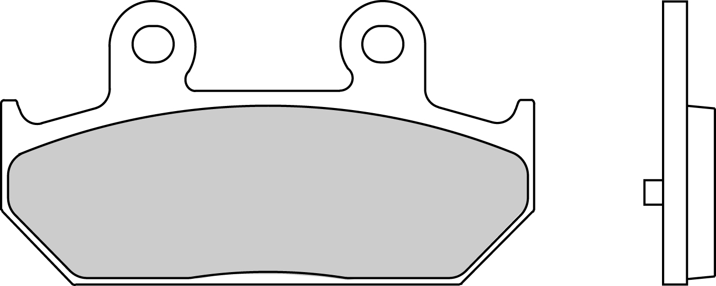 Plaquette de frein semi-métal Eco-Friction route Ferodo R90 - vue 2