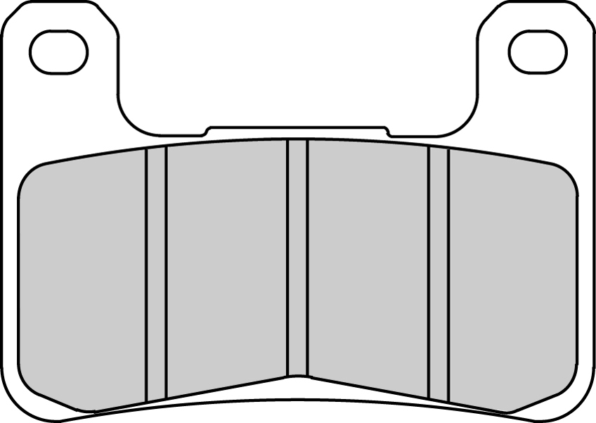 Plaquette de frein arrière Ferodo Métal fritté Sinter Grip Race R90 - vue 2