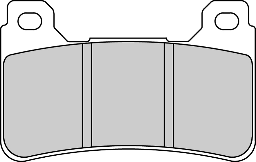 Plaquette de frein avant Ferodo Métal fritté Sinter Grip Road - R90 - vue 2