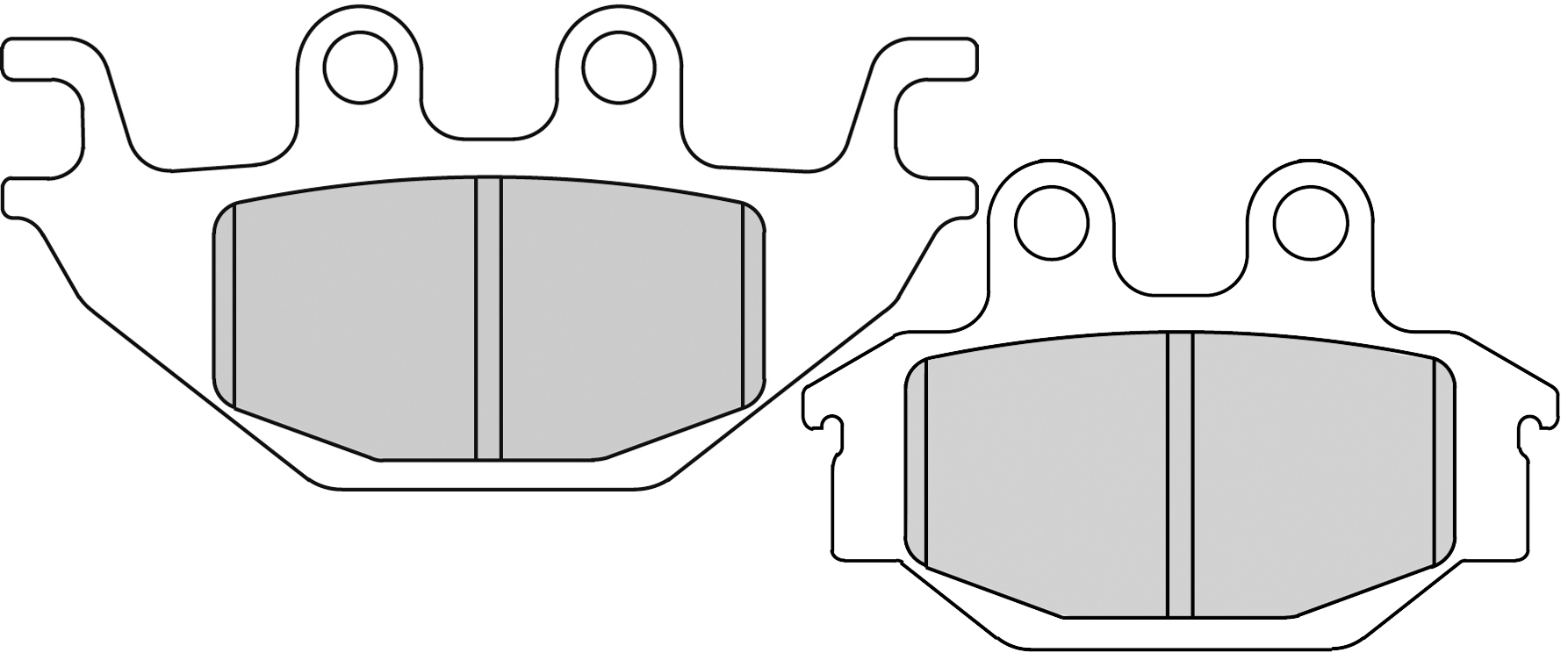 Plaquette de frein avant Ferodo Métal fritté Sinter Grip Off Road R90 - vue 2