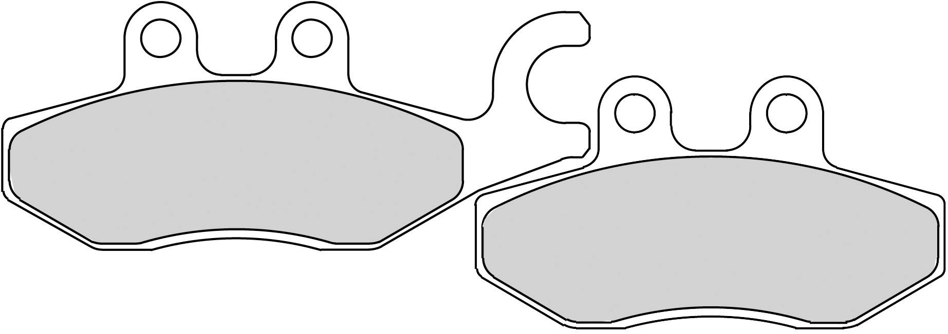 Plaquette de frein avant semi-métal Eco-Friction Route Ferodo R90 - vue 2