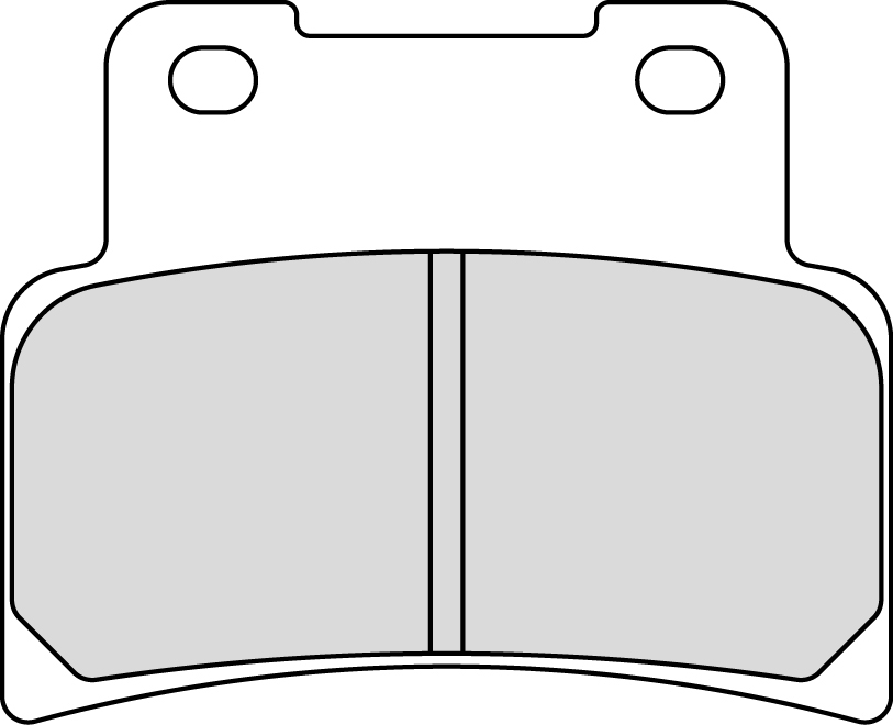 Plaquette de frein Ferodo Métal fritté Sinter Grip Road R90 - vue 2