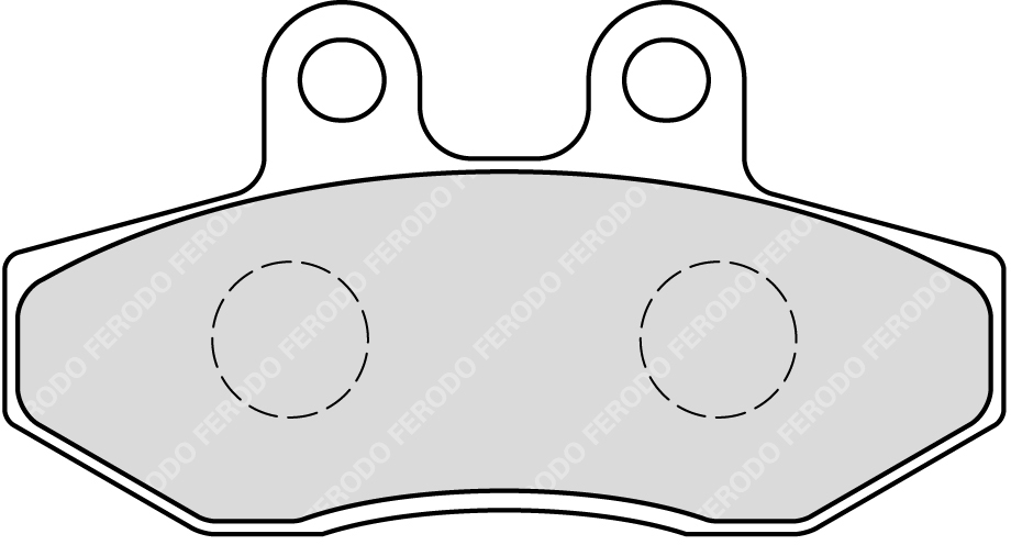 Plaquette de frein avant semi-métal Eco-Friction Route R90 Ferodo - vue 2