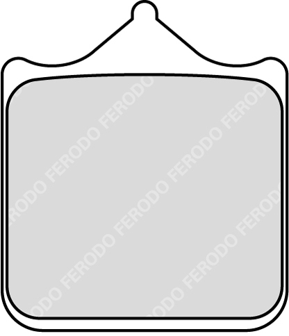 Plaquette de frein Ferodo Métal fritté Sinter Grip Road R90 - vue 2