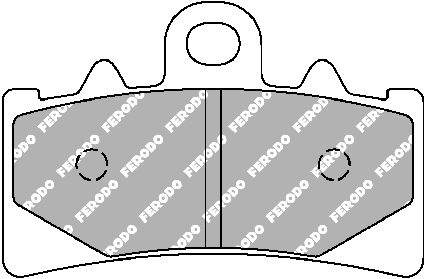 Plaquette de frein avant Ferodo Métal fritté Sinter Grip Road R90 - vue 2