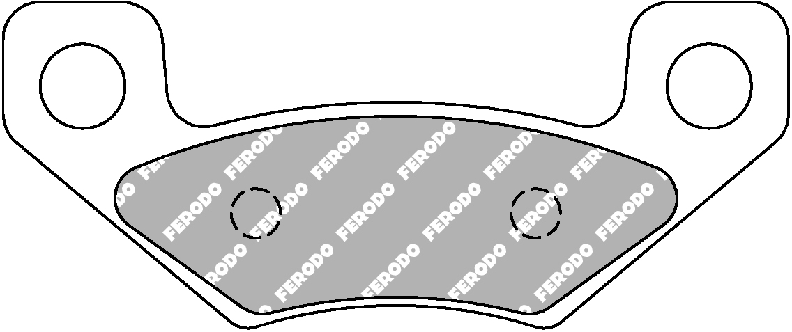 Plaquette de frein Ferodo Métal fritté Sinter Grip Off Road R90 - vue 2