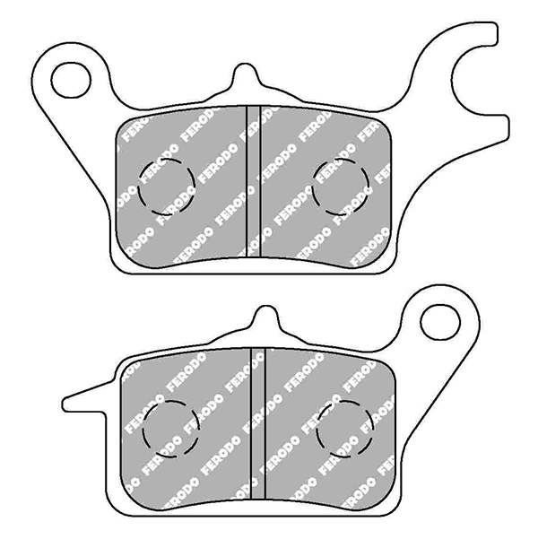 Plaquette de frein semi-métal Eco-Friction route R90 Ferodo - vue 2