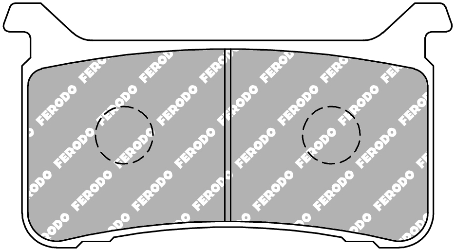 Plaquette de frein métal fritté Sinter Grip Road Ferodo R90 - vue 2