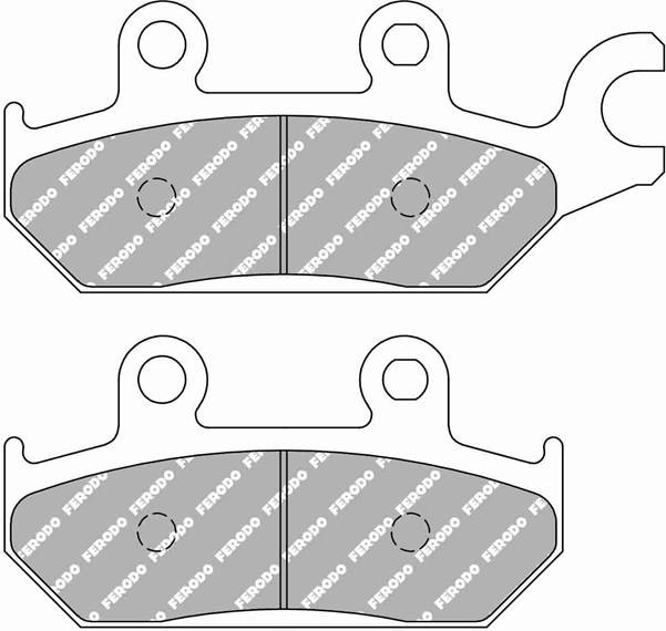 Plaquette de frein Ferodo Métal fritté Sinter Grip Off Road R90 - vue 2