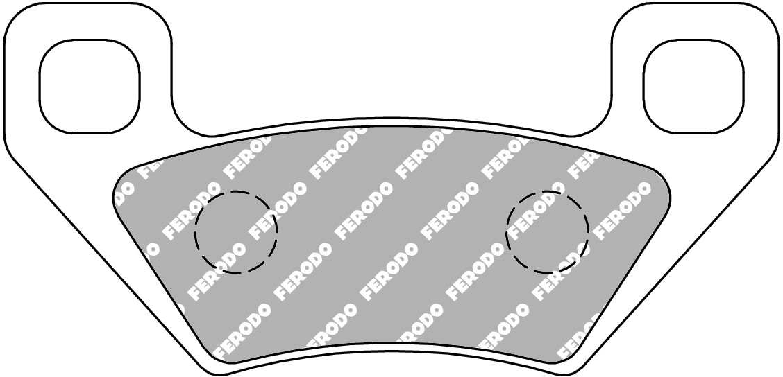 Plaquette de frein Ferodo Métal fritté Sinter Grip Off Road R90 - vue 2