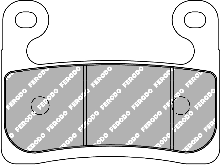 Plaquette de frein FERODO Métal Fritté Sinter Grip Road - R90 - vue 2