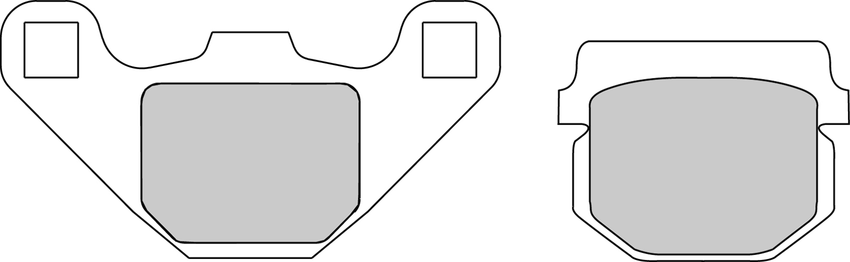 Plaquette de frein semi-métal Eco-Friction Route R90 Ferodo - vue 2