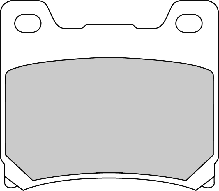 Plaquette de frein arrière semi-métal Eco-Friction route Ferodo R90 - vue 2