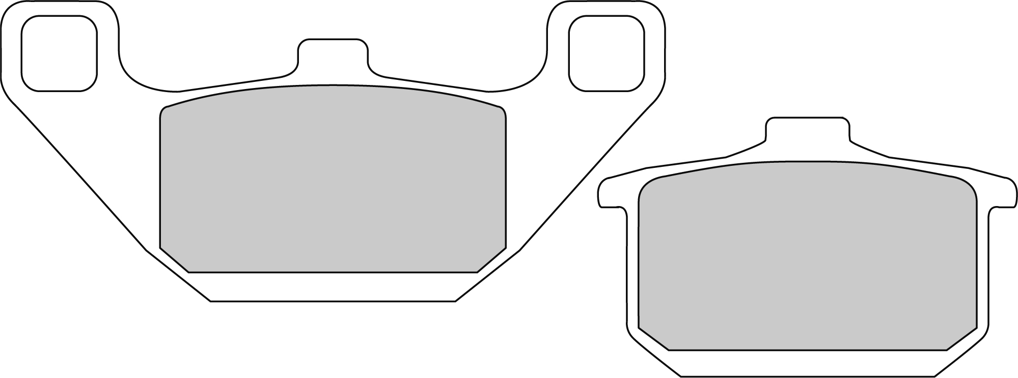Plaquettes de frein Ferodo Semi-Métal Platinum Route/Off Road R90 - vue 2