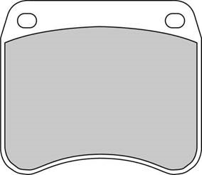 Plaquette de frein semi-métal Platinum route/tout-terrain Ferodo R90 - vue 2