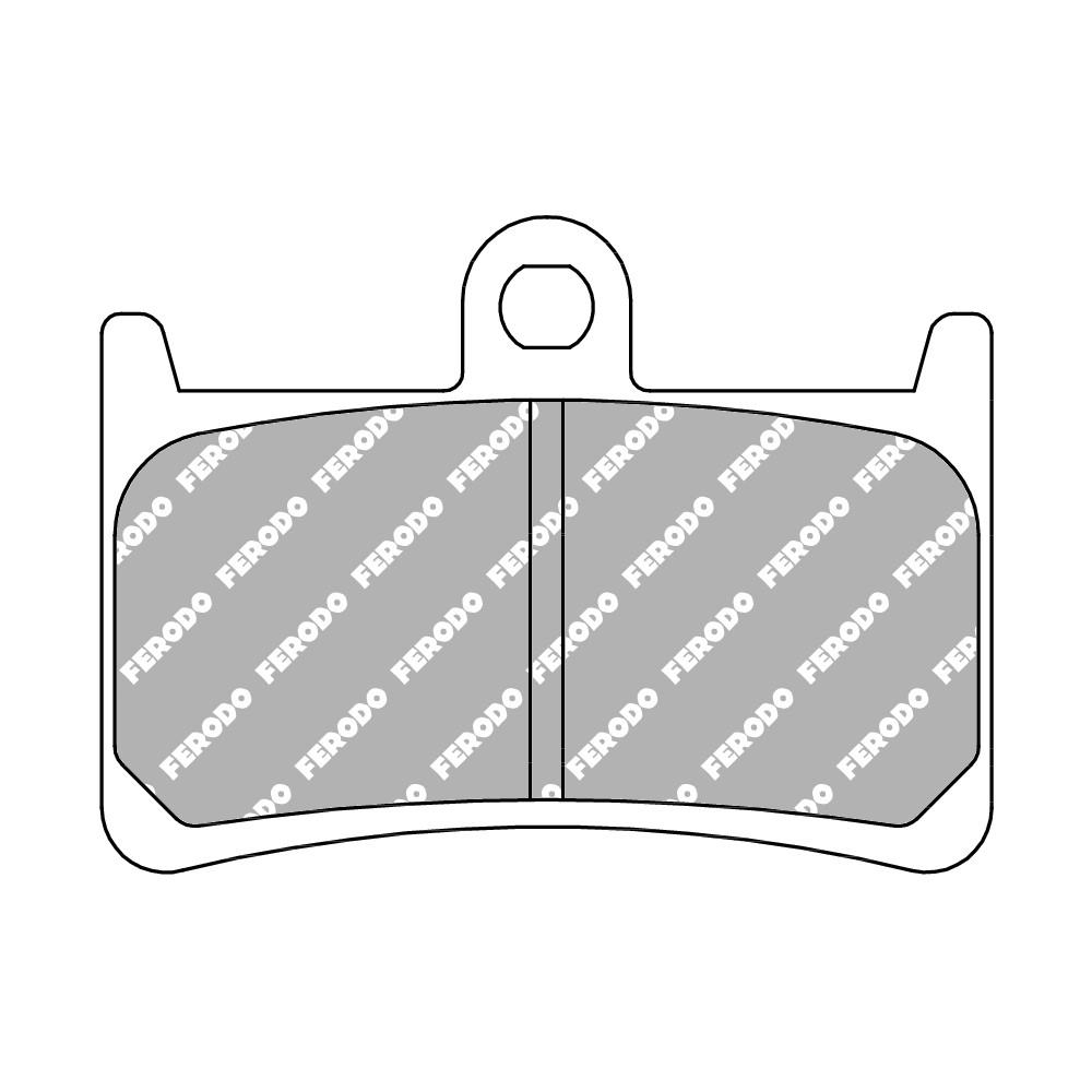 Plaquette de frein Ferodo Racing Carbone/Céramique - vue 2
