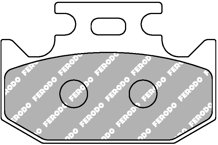 Plaquette de frein semi-métal Platinum Route/Off Road R90 Ferodo - vue 2