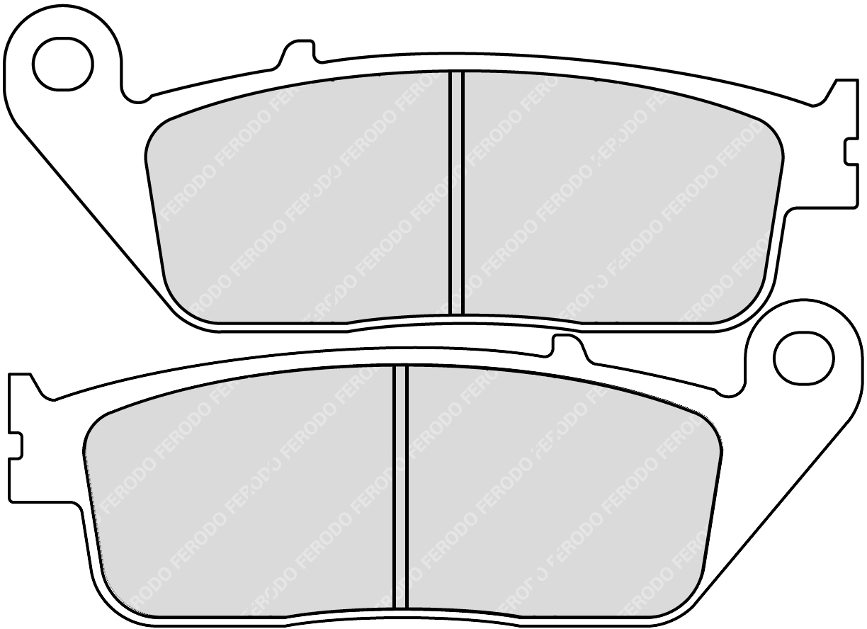 Plaquettes de frein semi-métalliques Ferodo Eco-Friction Route R90 - vue 2