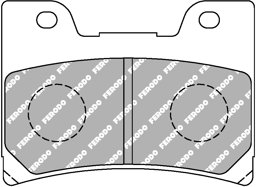 Plaquette de frein Ferodo Métal fritté Sinter Grip Road R90 - vue 2