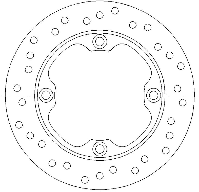 Disque de frein fixe Ferodo homologué TÜV pour Honda