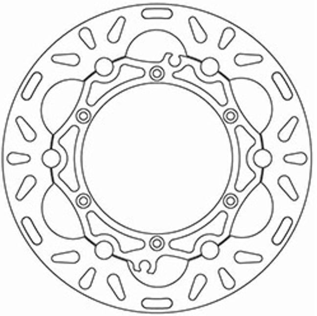 Disque de frein flottant Ferodo KTM homologué TÜV - vue 2