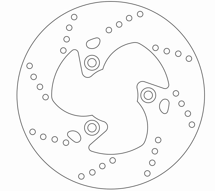 Disque de frein avant fixe Ferodo Malaguti F12 homologué TÜV - vue 2